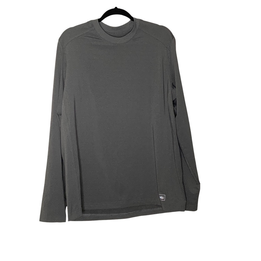 rei dark grey long sleeve top. Size L